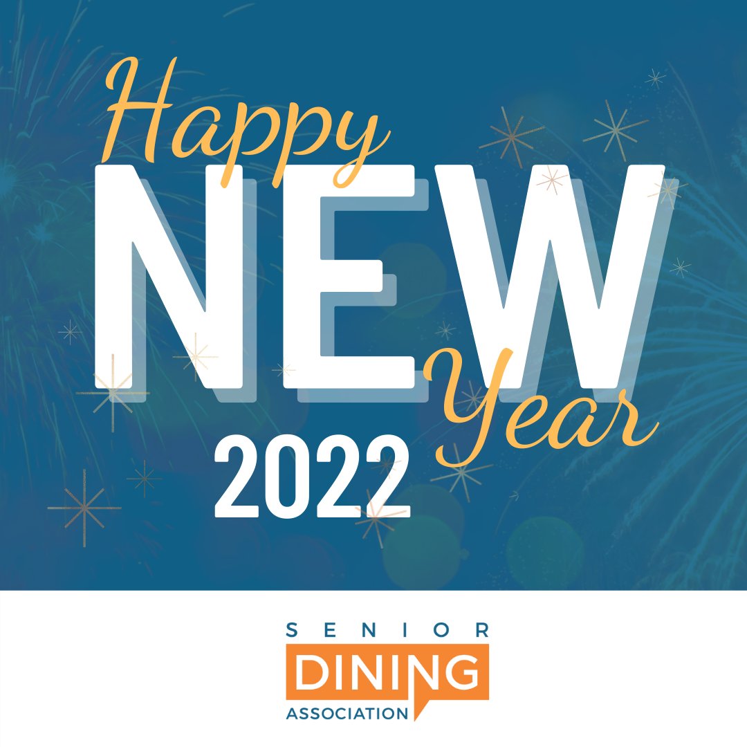 SeniorDining's tweet photo. We want to wish you a happy new year! We look forward to serving our members in new and exciting ways in 2022.

Thank you to our members, industry partners, and senior living community for another great year. https://t.co/Jbh6Af7DIU