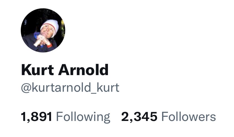 kurtarnold_kurt's tweet image. If you have been with me long enough you will see why I like my follower count right now. Numbers are smooth. #followme #followyou 

Can I somehow end 2021 with 2500? Maybe…   #notimpossible
