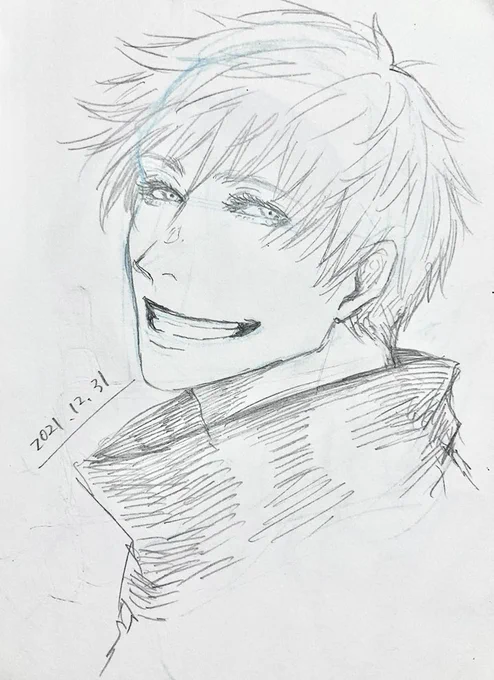 2021らくがき描き納め(帰省中でやることがない…) 