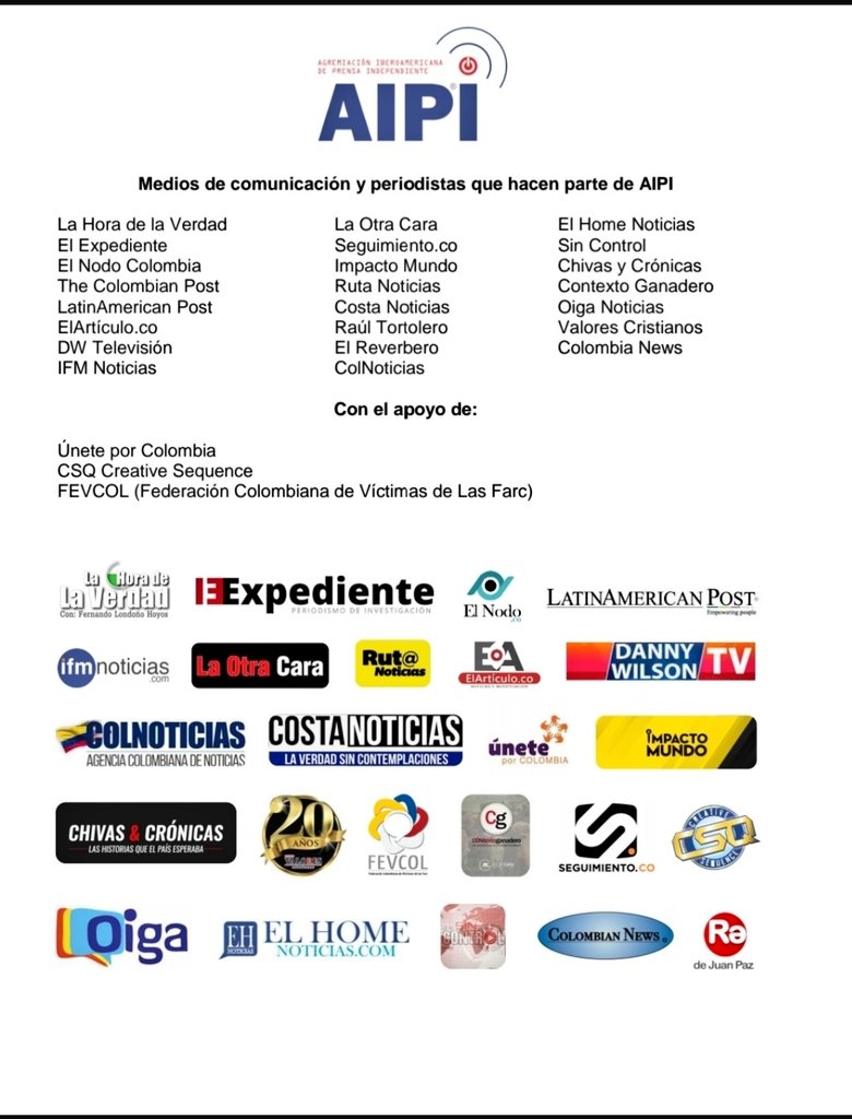 Agremiación Iberoamericana de Prensa Independiente tweet media