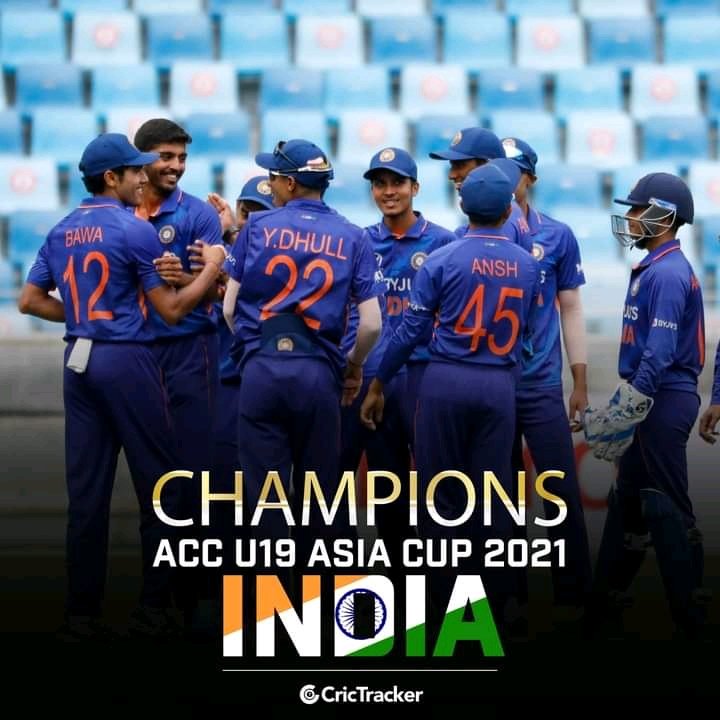 Many many Congratulations.....
#Under19AsiaCup