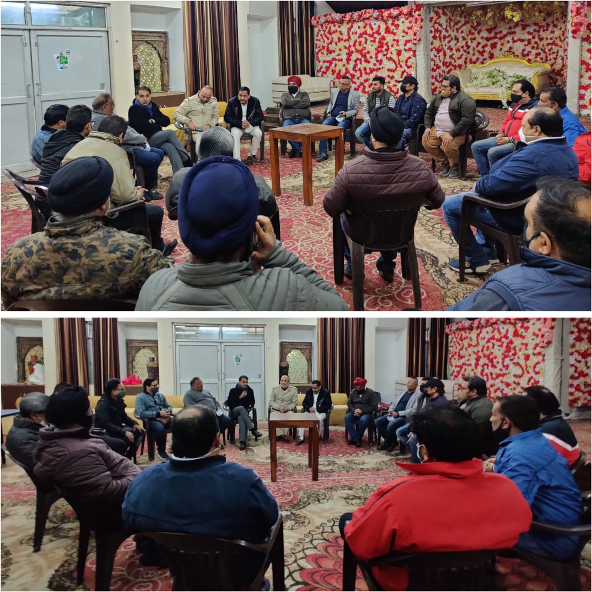 duttabhishek's tweet image. आज एस॰एच॰ओ॰ अमर कालोनी  और लाजपत नगर IV के समस्त मार्केट असोसीएशंज़ के साथ #COVID19 नियमओ को पालन करने के हेतु  प्रमुख मीटिंग करी , जिसमें अमर कालोनी मार्केट, फ़र्निचर मार्केट , खोखा मार्केट ,गुरुनानक मार्केट ने हिस्सा लिया ॥#covidprotocols