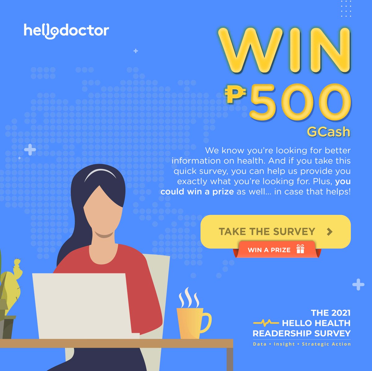 HelloDoctorPH's tweet photo. GET A CHANCE TO WIN 500 PESOS IN GCASH!
Help us help you by answering our Readership Survey.
Here's how to join:
1. Like and follow our page
2. Answer our survey here: https://t.co/h0BPngWUK0
3. Share this post and comment #HelloDoctorPH when done https://t.co/5sM7LY5vb1