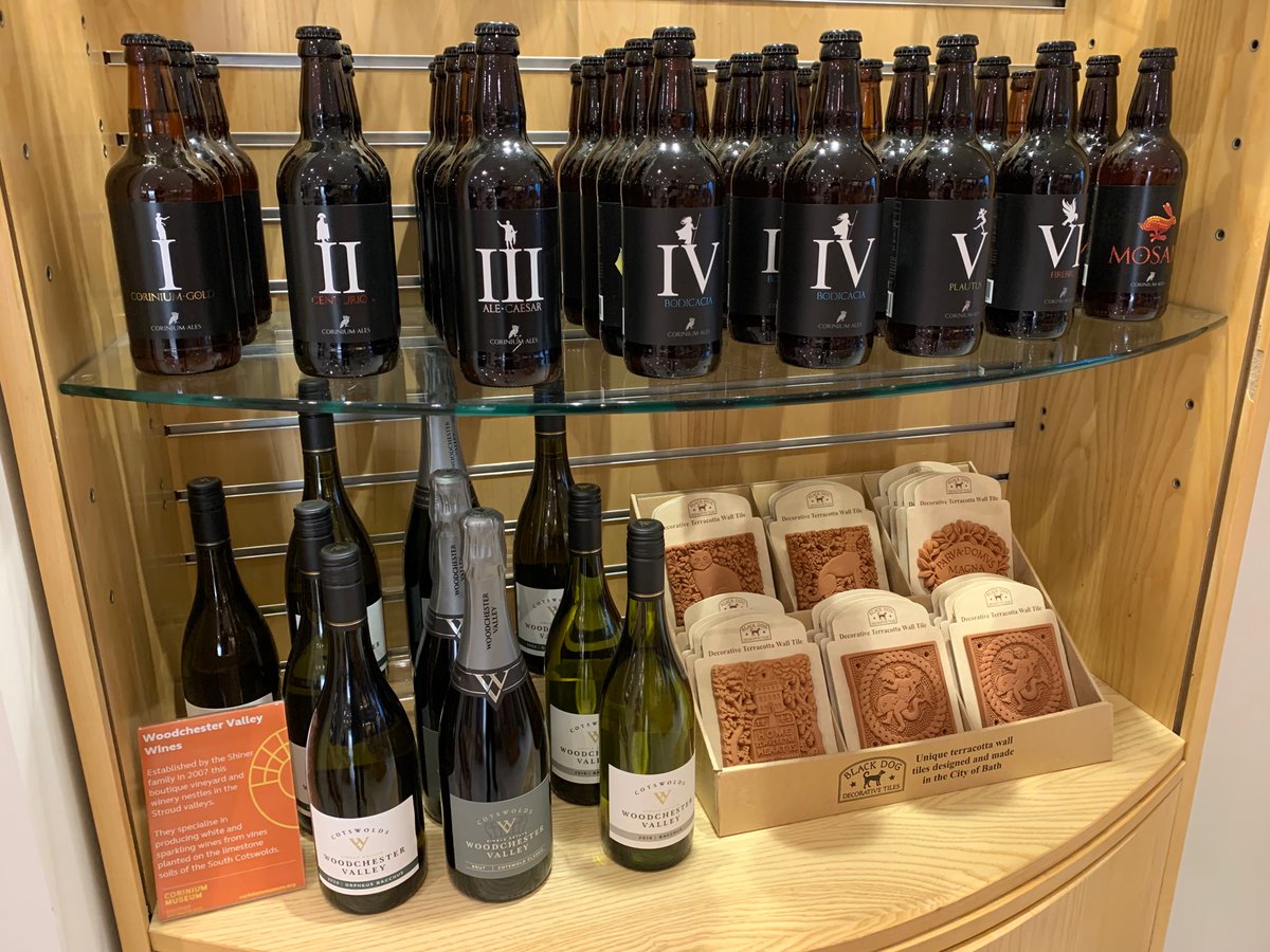 The Corinium Museum shop is open until 4pm on New Year’s Eve. We sell a wide range of Corinium Ales and also sell Woodchester Valley wines.