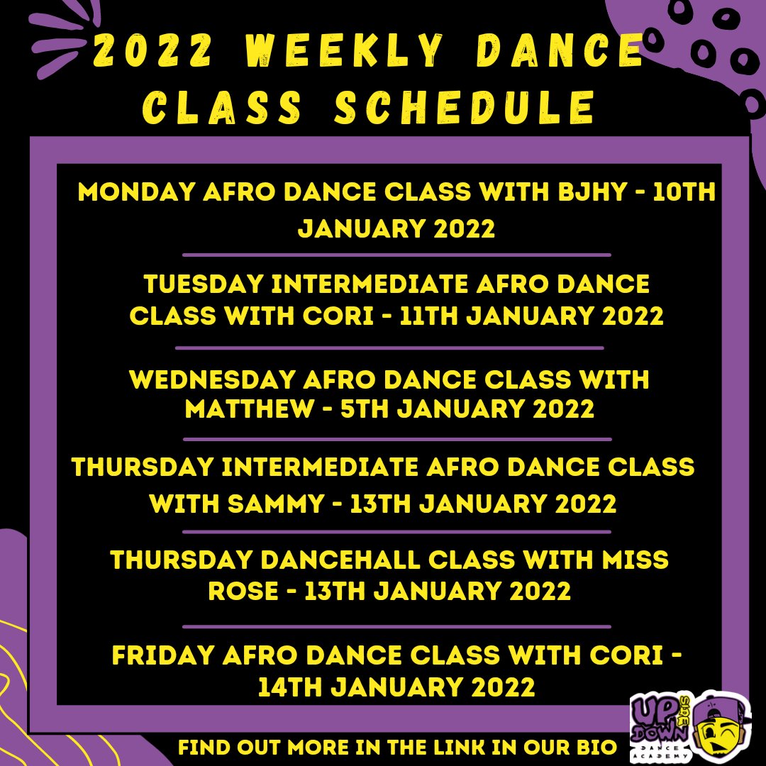 UsddNetworks's tweet photo. Why don't you learn something new this year? Book your dance classes for 2022 now!🎉💥💜 https://t.co/Oy3wqHar0V #usddacademy #danceclasses #afrobeats #hiphop #Dancehall #NewYear2022 #learndance #salsa #cubansalsa #meetup #dancing #dancingwiththestars https://t.co/MS2CE331jW