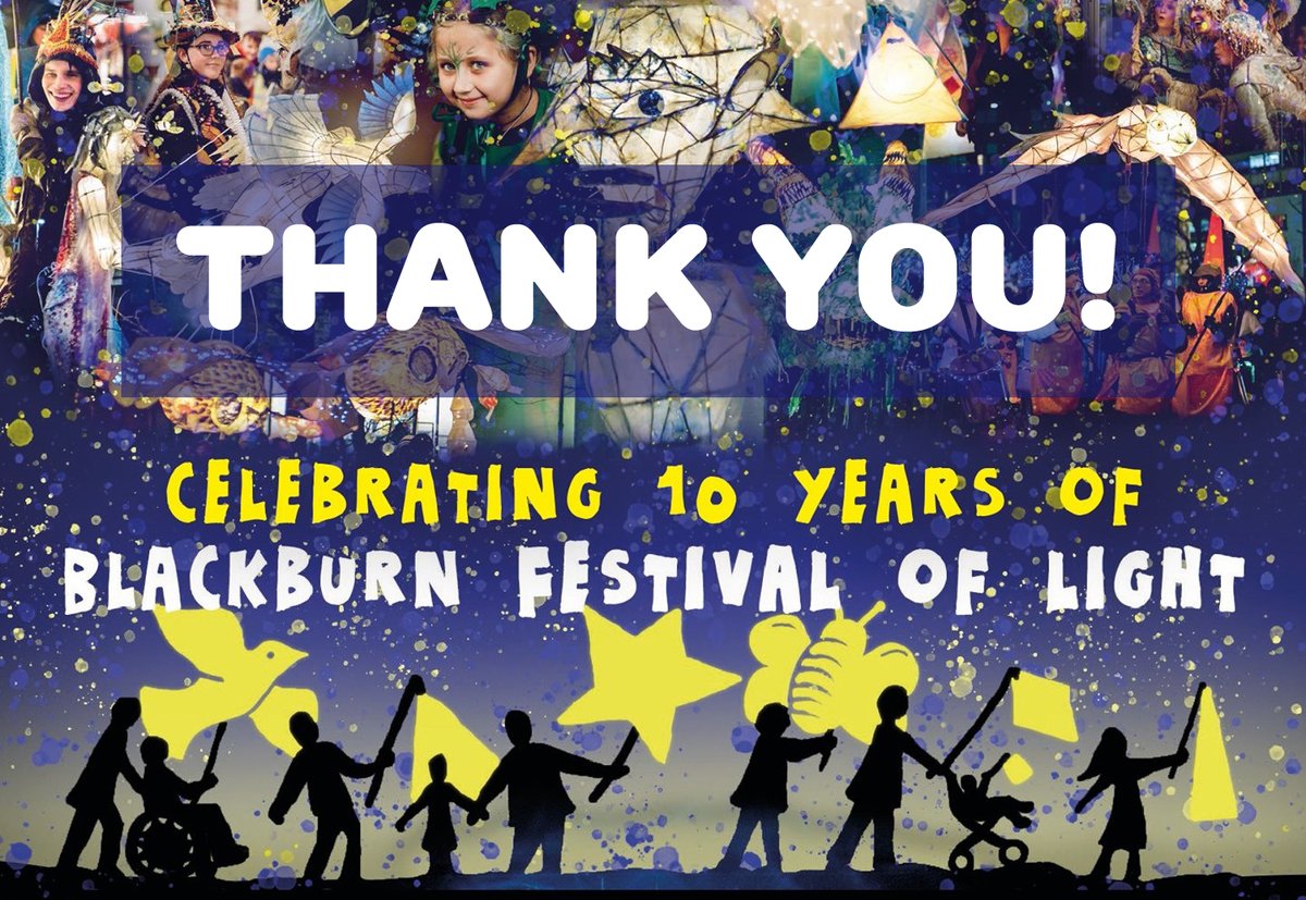 Thank you to everyone who funded, created and supported Blackburn Festival of Light 2021. We have had a big nap and are ready for the next adventure. Happy New Year and see you for more fun in 2022! #BFOL2021 #BFOL21 #ourcommunityourfuture