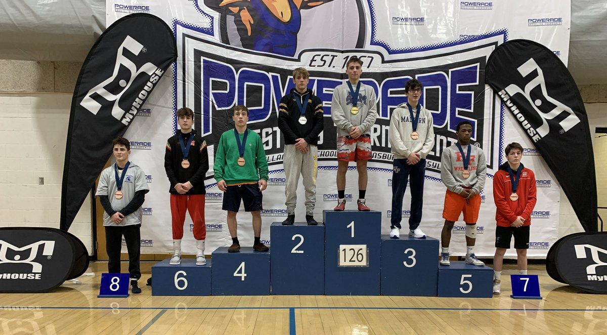 wadsworthwrestl's tweet photo. Congrats to Mason Brugh on placing 7th at the Powerade National Tournament and earning All American Status! https://t.co/fWJ8xBylh6