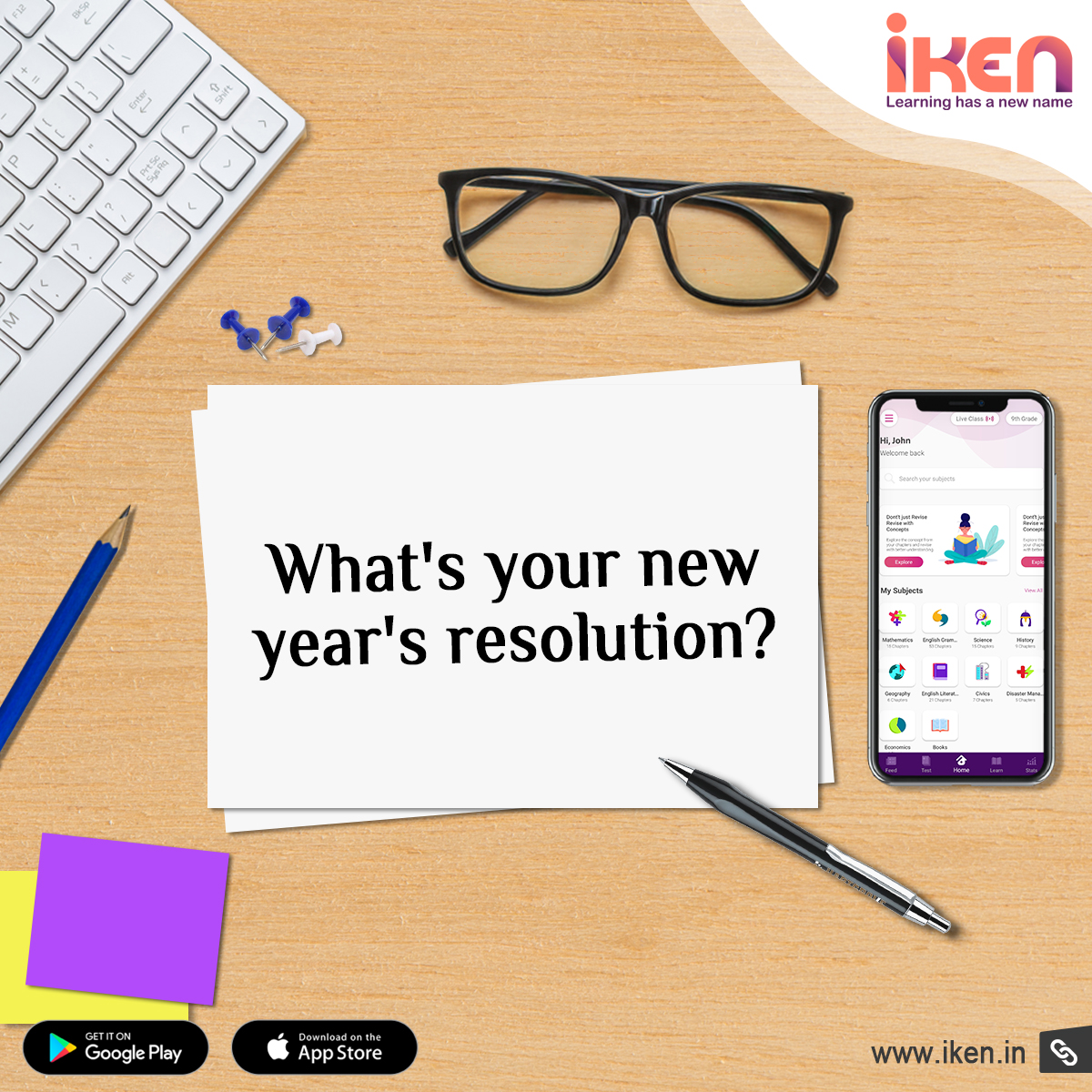 Are you ready for this? 😊 😍
Tell us about your new year's resolution in the comments. 🎉🏆

#StudyGoalsFor2022  #GoalsCheck #NewYearResolution #2022 #Loading #KeepLearning #ICanWithiKen