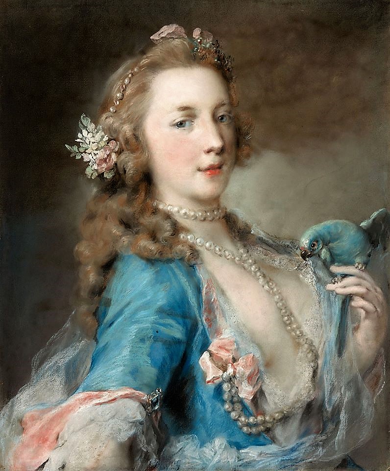 LaPaginaArte's tweet photo. Rosalba Carriera, Donna con pappagallo, 1730, pastello su carta, 60 x 50 cm; Chicago, Art Istitute. https://t.co/0MuDQ4U1eo