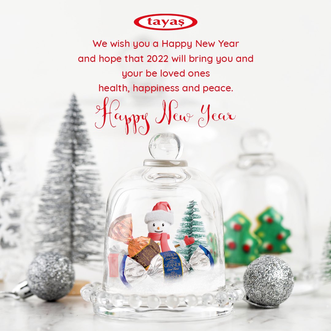 Yeni yılınızı en içten dileklerimizle kutlar, 2022 yılının size ve sevdiklerinize öncelikle sağlık, mutluluk, huzur ve esenlik getirmesini temenni ederiz. ⭐️🎄
Mutlu Yıllar ❤️
.

#tayas #tayasgida #happynewyear #mutluyıllar #newyear #yeniyıl