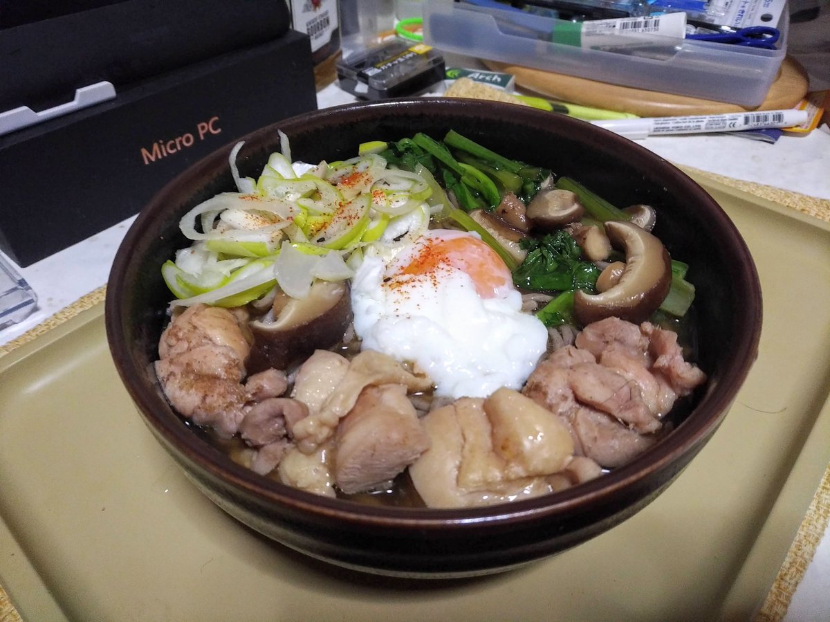 ゴローちゃんを見ながら食べる鶏南そばは最高だわ… 