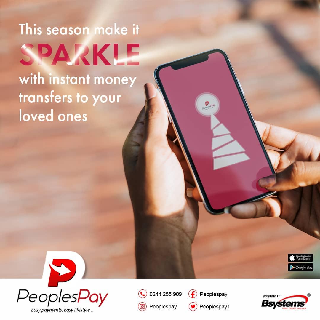 PeoplesPay_Gh's tweet photo. Surprise your loved ones for the last time before we crossover to 2022, use Peoplespay to send them money and also buy giftcards for them.
#BsystemsLtd 
#PeoplesPay 
#EasyPaymentsEasyLifestyle 
#sendmoney 
#buygiftcards 
#paybills 
#explore https://t.co/vLRwYUDsfR