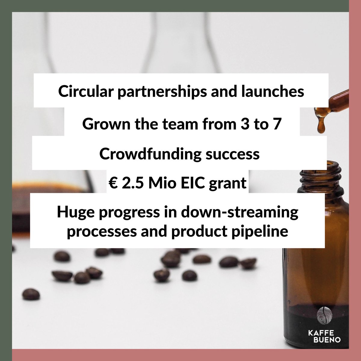We’re spending the last day of this year looking back on some 2021 milestones worth celebrating.

Wishing you all a Happy New Year!🎊

#BuenoMovement #CoffeeRevolution #Newyear #Circularity #CircularEconomy