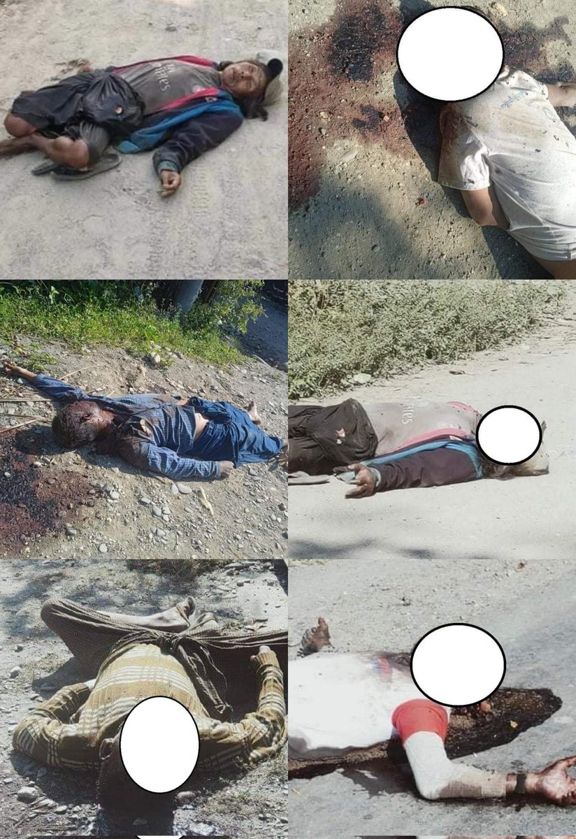 RvlBurma2's tweet photo. Tw//Death In #Nat_Chaung village in Kalemyo, 19 people were shot dead and 29 houses were set on fire by the junta troops that had been deployed since December 23. At present, the bodies are being dumped and buried. @EmilyFishbein11
#WhatsHappeningInMyanmar https://t.co/g0U1GRNZWY