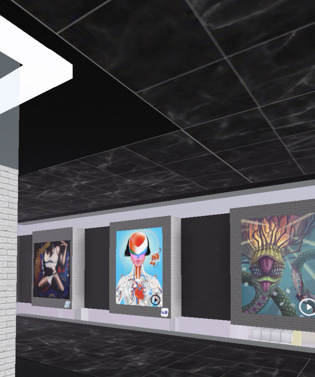 ykhaamelz's tweet photo. So happy to be a part of Community Gallery #17. Big thanks to @im_not_art and the curators @WillZwey &amp; @iJmillz  

Saw my cyborg between @codyseekins’ and @bybadskin’s piece. I see @GoldiesNFTart from #ChooseLoveCollection too 🙌🏻

https://t.co/FQgttryPRl https://t.co/kKYMkpwsRA