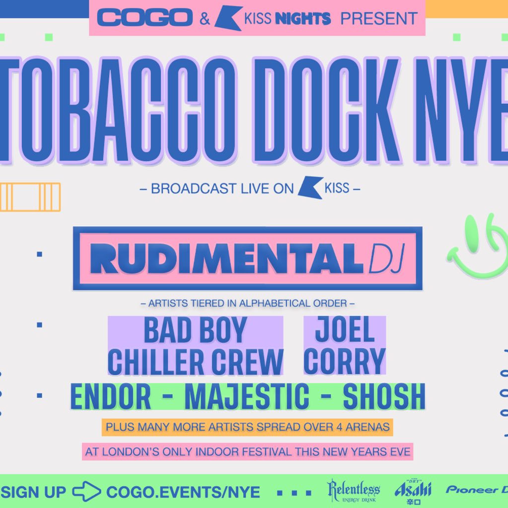 maddocks_ellie's tweet photo. Selling 4x VIP Tobacco Docks NYE tickets cheap - COGO Event https://t.co/VoREHgHSrC