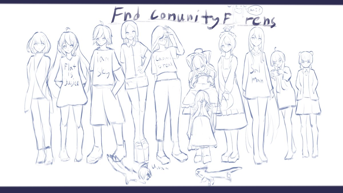 "all of us" 
i have draw this rkgk for u all in discord Fnd comunity sadly i don't have enough to fill you all in but i tried my best to do it