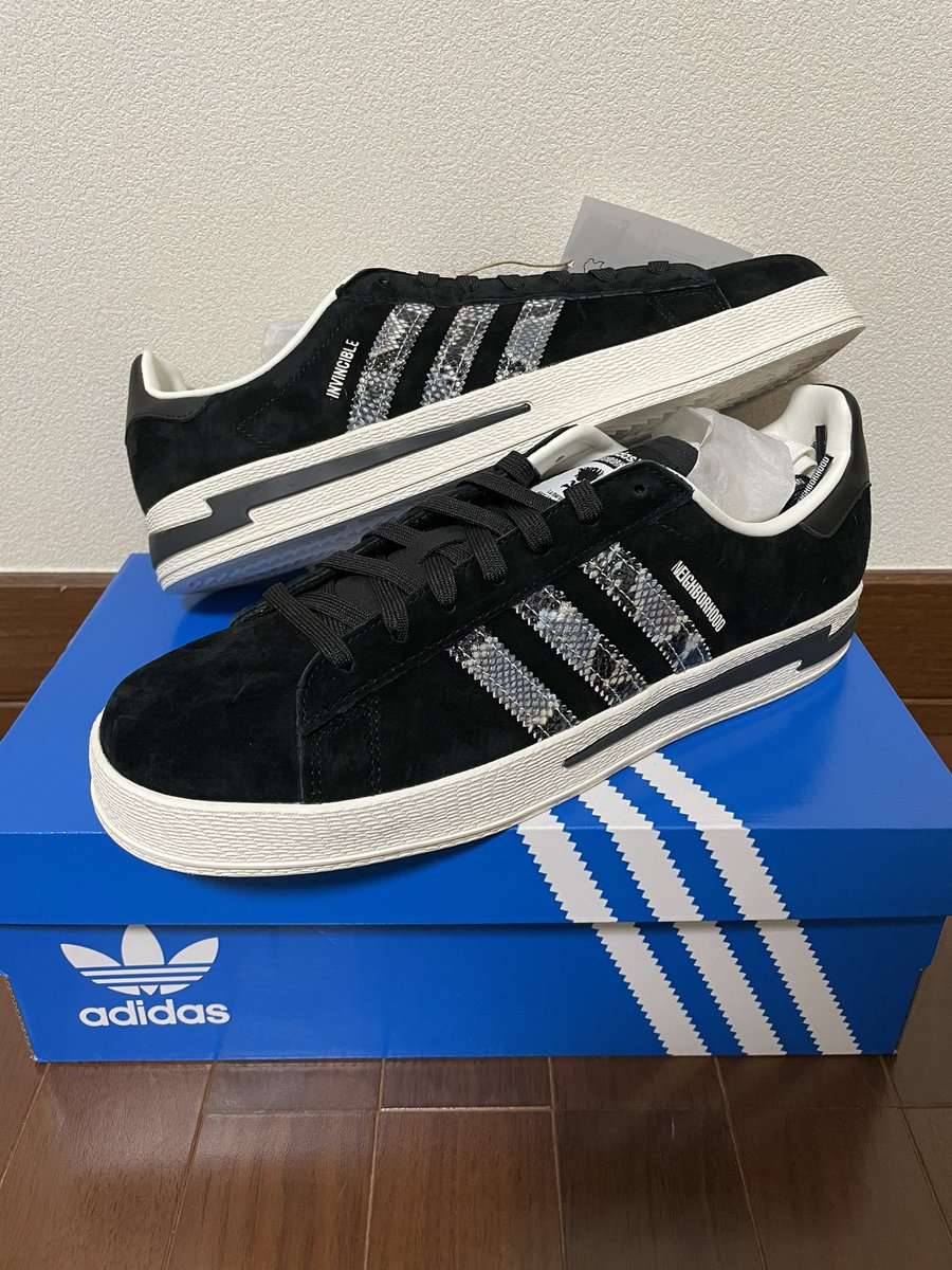 I got EM adidas CAMPUS INV x NBHD Remembered original ones over 10 years  ago. Really nice come back. #adidas #campus #Invincible #Neighborhood #inv  #nbhd