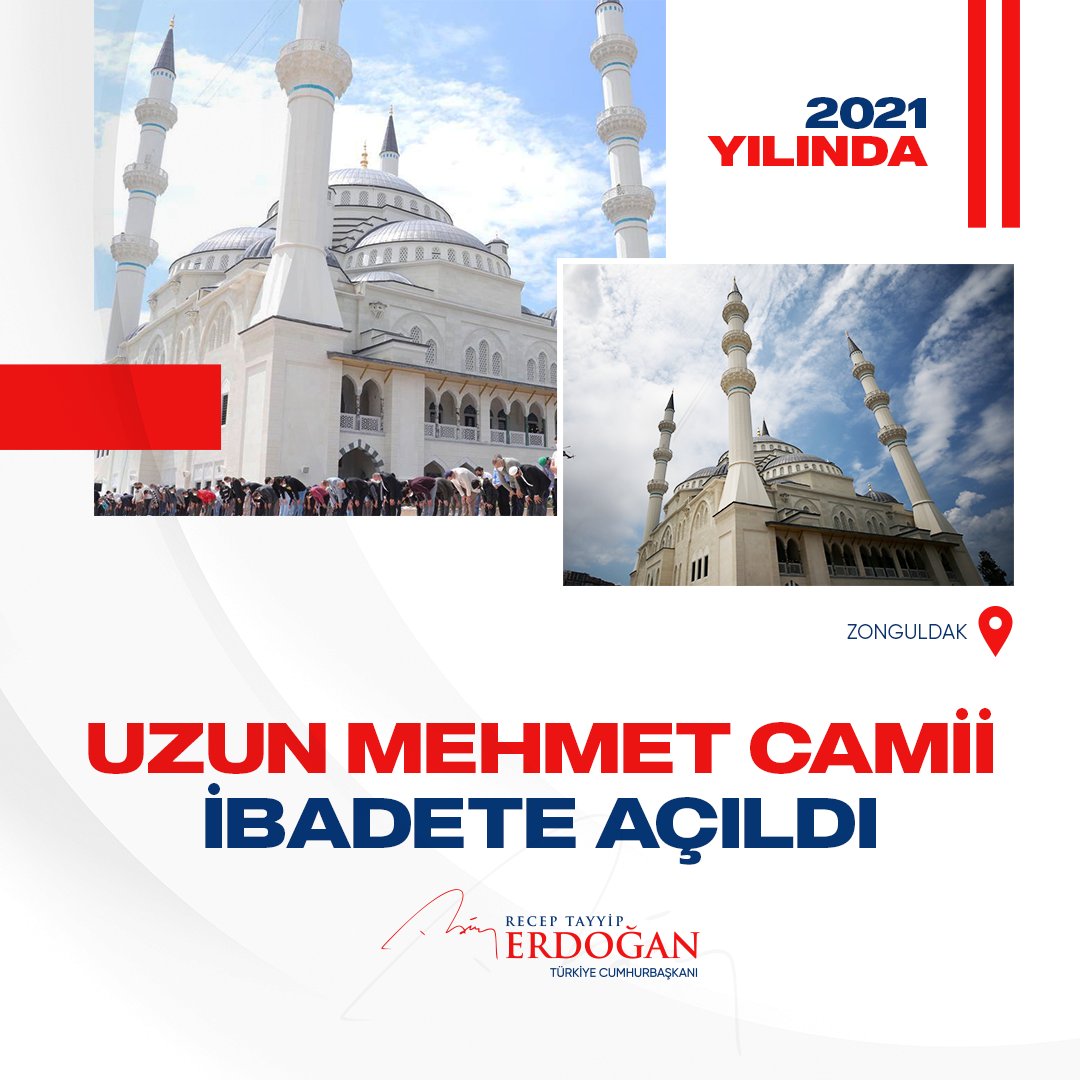 Kapalı alanında 6 bin, açık alanında 7 bin 500 kişinin aynı anda ibadet edebildiği Zonguldak Uzun Mehmet Camii'nin açılışını gerçekleştirdik.