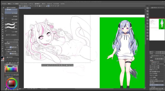 ライブでここまで進みました #今日のライブ進捗 https://t.co/E73jnVzYZh 