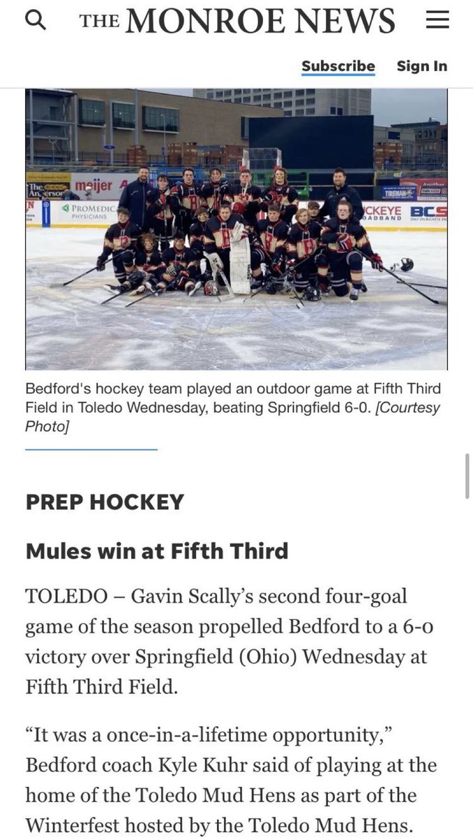Congrats to our boys hockey team!!! &amp; awesome game <a href="/gavin_scally/">Gavin Scally</a> !!! Go mules