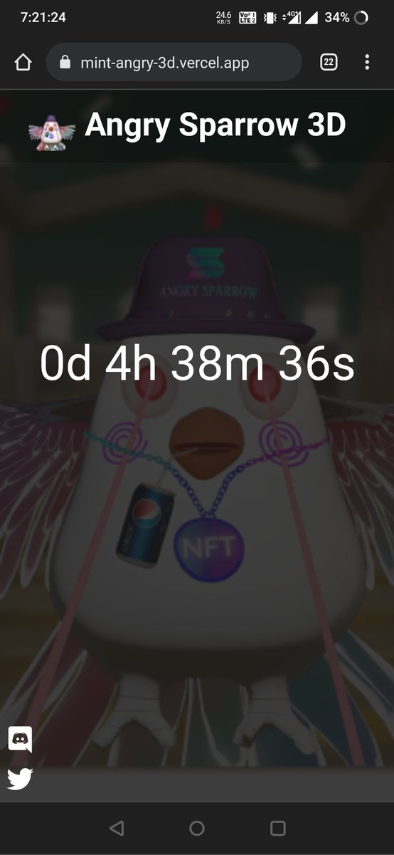 Please Don't Click Any Unofficial Links.

🔥Finally Our Website Updated 🔥

Official Website:-👉👉 angrysparrow3d.art 🙏

Mint Website And Check Remaining Time👉👉👉
mint-angry-3d.vercel.app

🙏🙏🙏Minting Start Soon🙏🙏🙏🙏