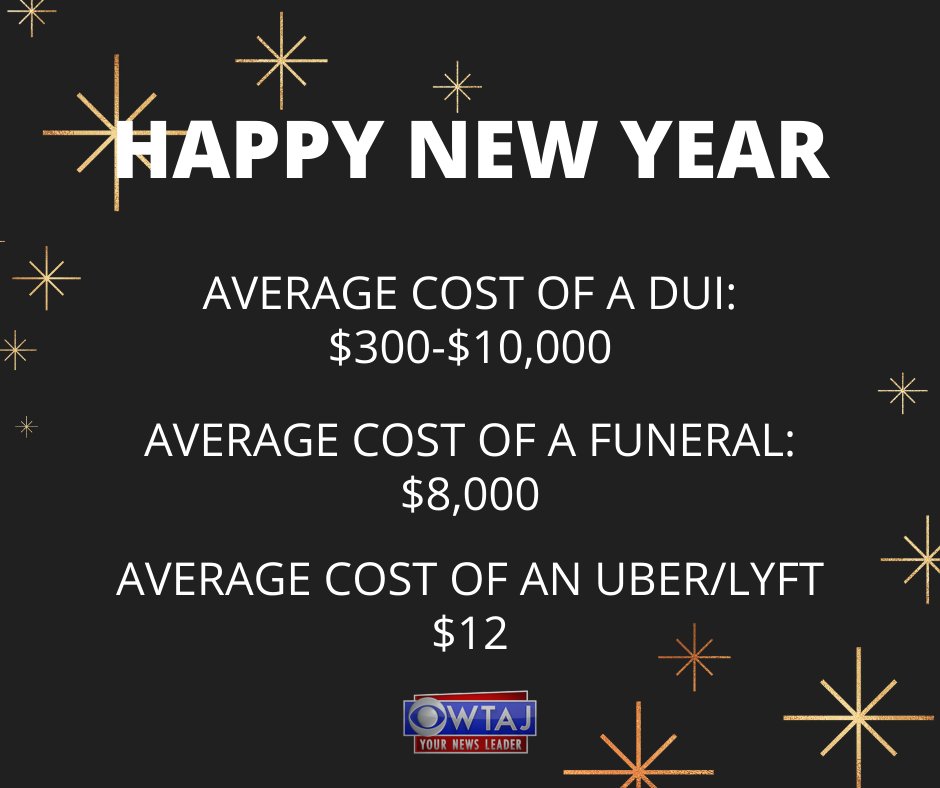 Please be smart if you're going out to celebrate the New Year. Plan ahead with a designated driver, or take a few seconds to set up that Uber/Lyft account before you head out! 

A LOOK BACK AT 2021 --> trib.al/s55I2ye