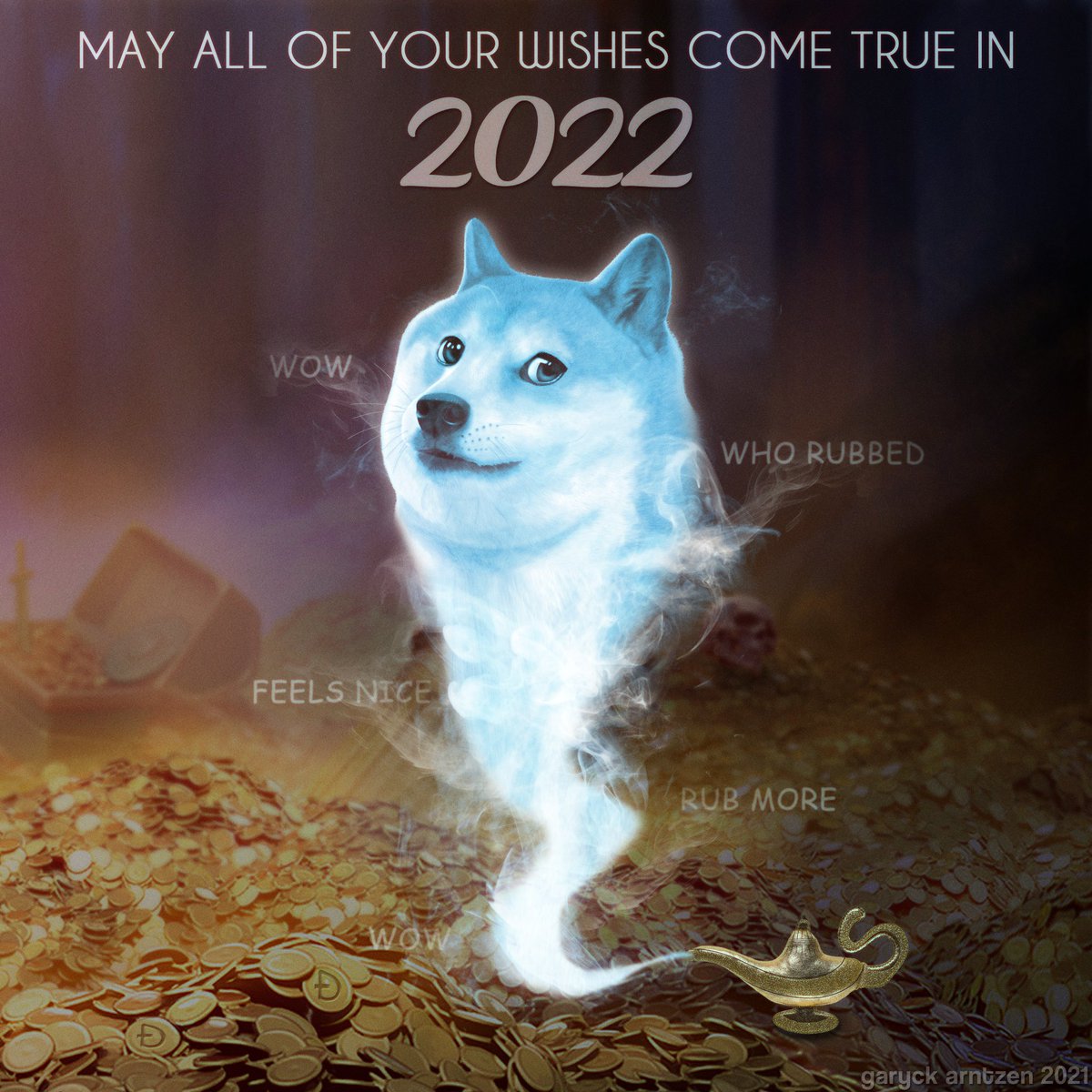 _mintydoge's tweet photo. Have a blessed NYE 2022. 
The next 365 days belong to YOU, I hope all of your wishes come true.
#dogecoin #doge https://t.co/xCHjkNLA8g