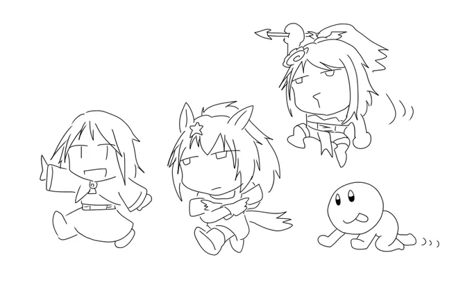 このらくがきを描き納めと云い張る度胸 ナナリーはいったいどこまでついてくるのか 