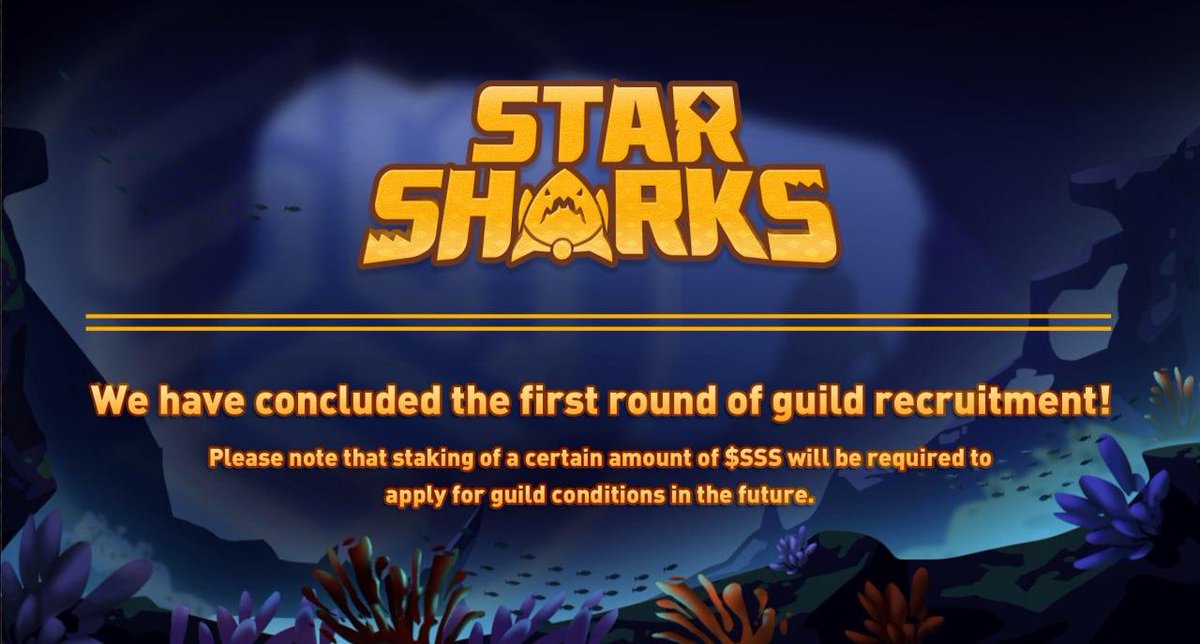 StarSharks_SSS's tweet photo. 🔊We’re pleased to inform you that we have concluded the first round of guild recruitment with a total of 20 guild partners. We have currently stopped accepting applications for new guilds; ensure you check out our future ANN for further application requirements.

#Starsharks https://t.co/CutDYFFU6a