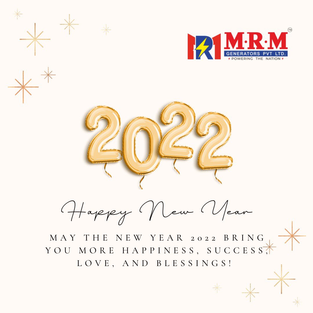 MRM_Generators's tweet photo. May your life be as bright as the sun, as beautiful as flowers, and you be showered with blessings and happiness. Happy New Year 2022! #newyearsresolution #newyearsday #newyearscelebration #newyearsparty #happiness #holidays #mrmgenerators https://t.co/Rjr1QM76gl