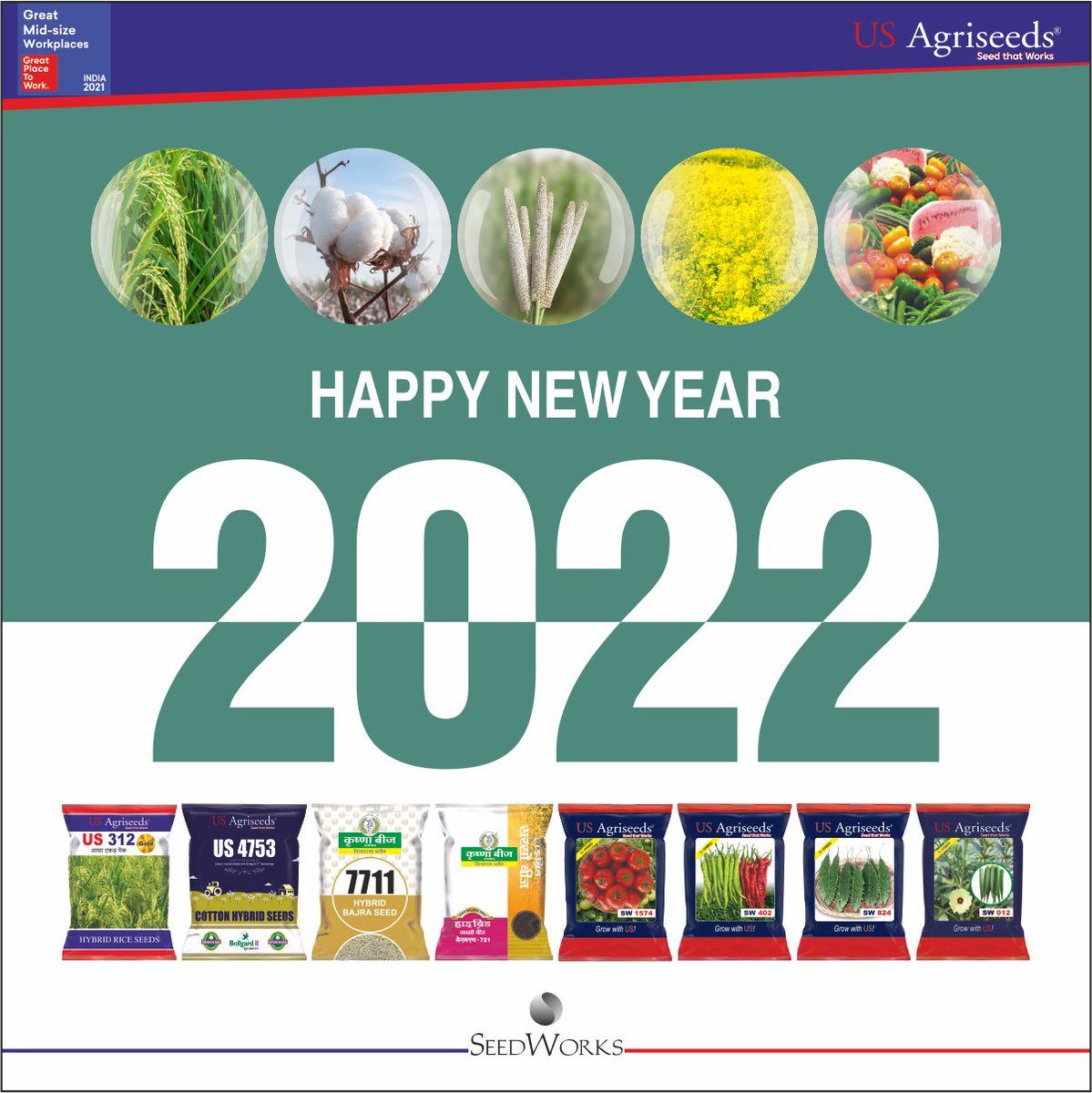May 2022 be the best year of your life. May you find success, happiness and everything your heart desires. Here's SeedWorks Wishing you and your loved ones a very Happy New Year.
#SeedWorks #seedthatworks #happynewyear2022 #celebrations