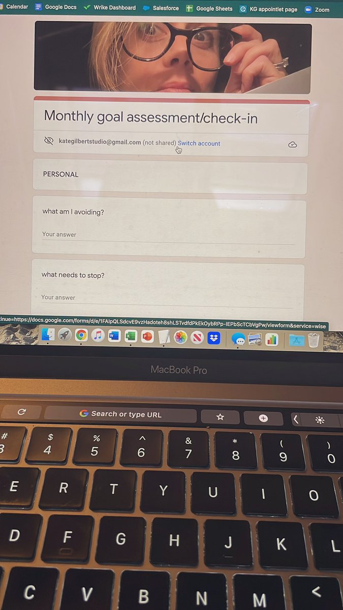 Taking personal accountability to a new level and making space for reflection with a Google Form and a monthly calendar alert. #nerdalert #2022goals #coursecorrection 🤓✨