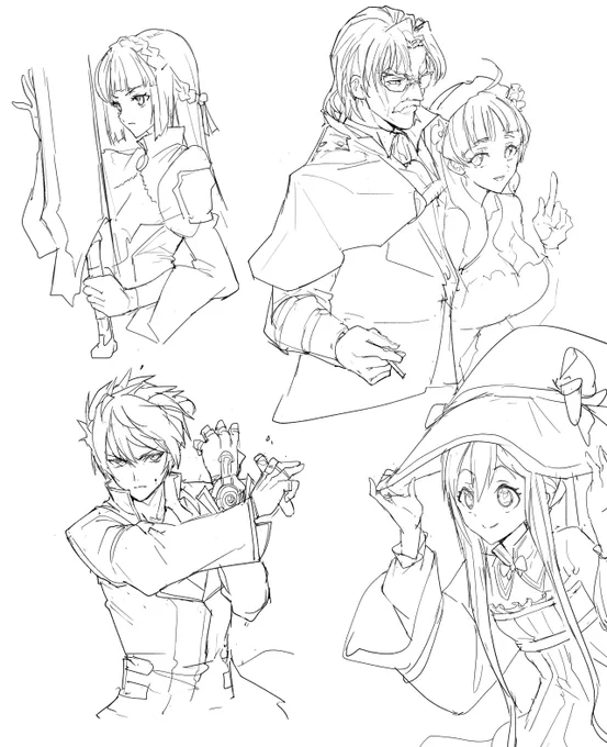 あと黄昏のこのへんのキャラよかった #アーシャのアトリエ #ウィルベル #リンカ 