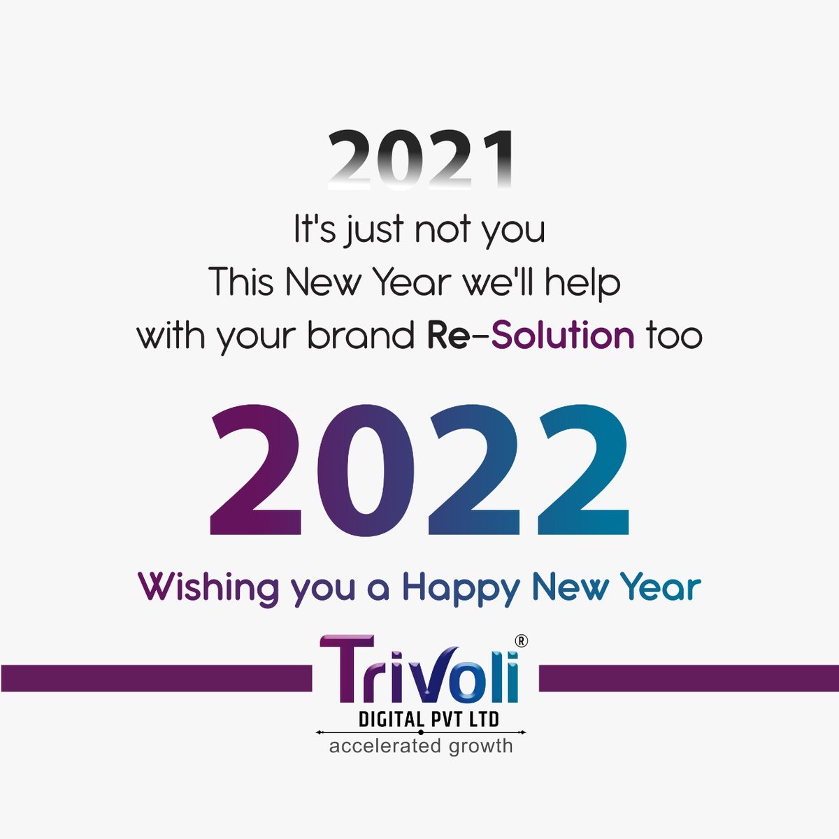 TrivoliConsult's tweet photo. This New Year, It's a New Beginning for your brand too!

Wishing you a Happy New Year!

#TrivoliConsultancy #HappyNewYear2022 https://t.co/HjwQlMo1Sf