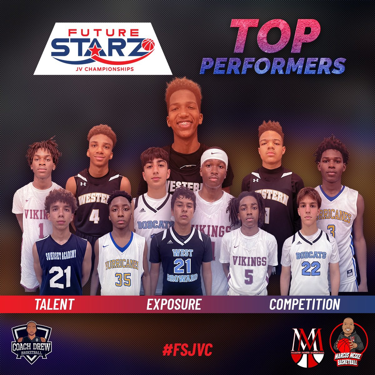 MMcGeeBball's tweet photo. The inaugural Future Starz JV Challenge was a 🎥🏀 Full of Talent and high level teams #FSJVC
The team field featured some of the South Florida top individual players
Congratulations to the teams and individual players on their accomplishments.
TALENT, COMPETITION, EXPOSURE https://t.co/UIdceFJJko