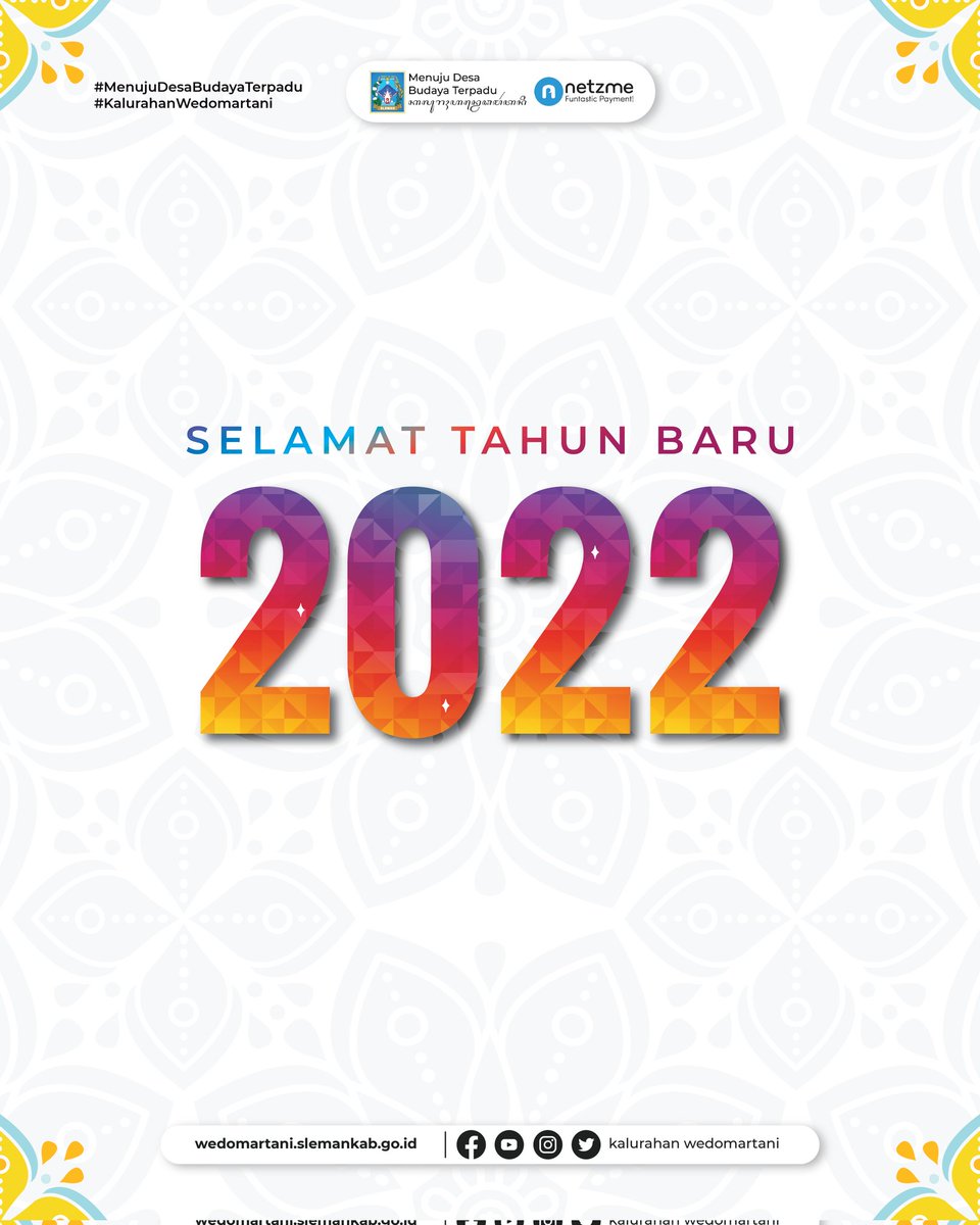 Selamat Liburan dan Selamat Tahun Baru! Semoga kalian terus sukses, sehat dan bahagia di tahun 2022.♥️
#wedomartani #HappyNewYear2022 #tahunbaru2022 #jogjaistimewa
