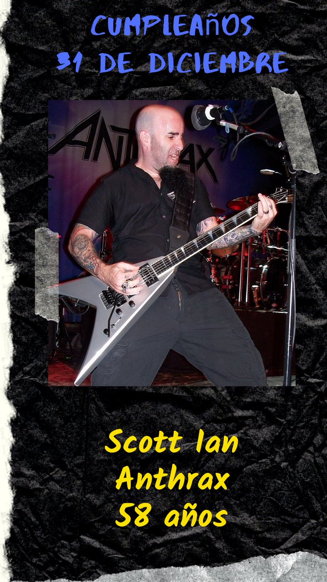 AntologiasRock's tweet photo. Cumpleaños 31 de diciembre! #ScottIan #Anthrax #MotorRide https://t.co/sB65fgb8XS