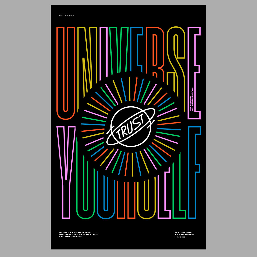 Despite the challenging year we got to have some fun and create great projects with amazing partners. Wishing you an amazing 2022!
#typography #design #poster