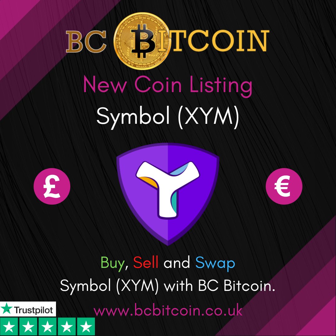 bc_bitcoin's tweet photo. Symbol (XYM) is now listed on our platform! Buy, Sell or Swap $XYM and a range of other Cryptoassets through our website.
@NEMofficial
#XYM #Symbol #Symbol&NEM #NEM #NEMGroup #Finance #DeFi #Blockchain #Investment #Cryptocurrency https://t.co/HrMGmb6JGc