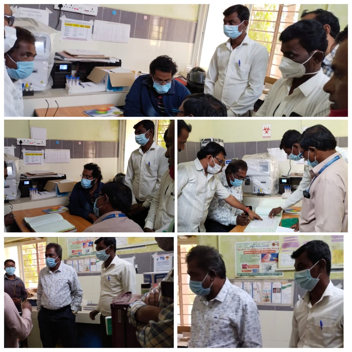 IndraniV7's tweet photo. THO Siruguppa and MOs analyzing Trunat reports and DMC reports at GH Siruguppa Trunat center along with NTEP STS, STLS and TBHV @DHFWKA @mla_sudhakar @Comm_dhfwka @BallariHfwo @CMofKarnataka @TBHDJ @Hamsa1014 https://t.co/53X2jSUtne