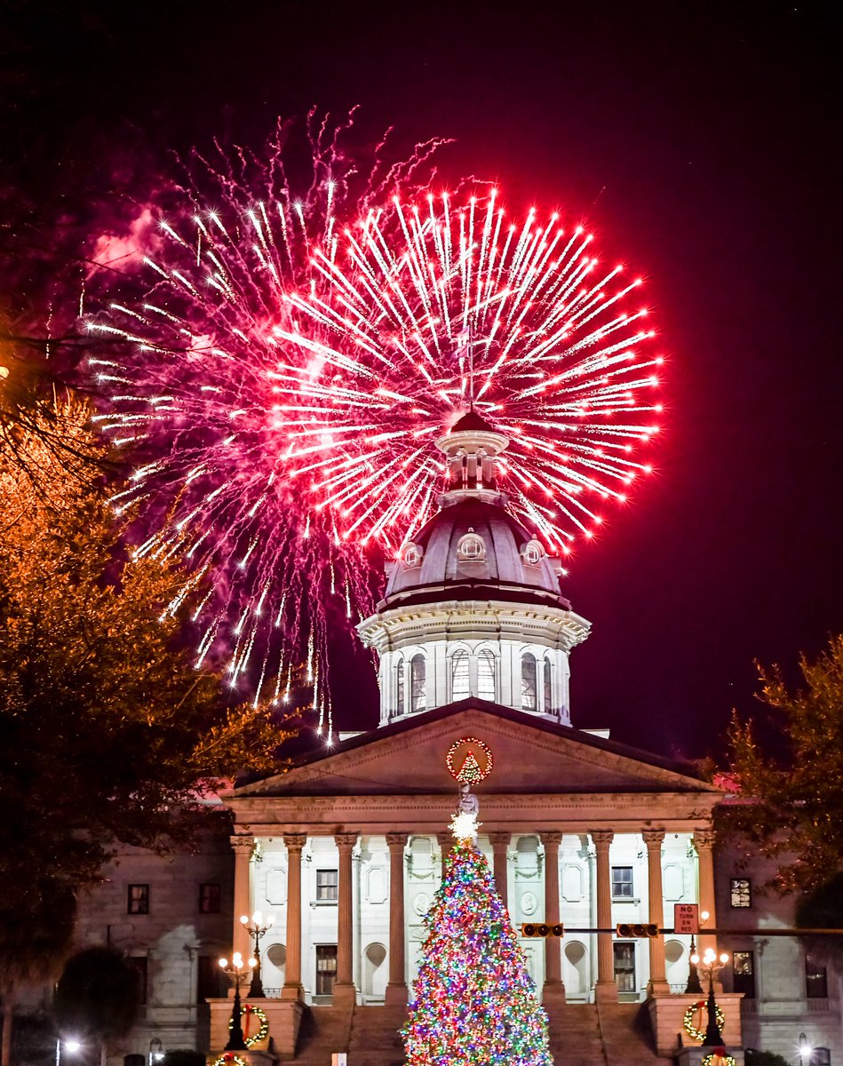 Watch fireworks at midnight over the SC Statehouse! No gatherings but a heckuva a show to welcome 2022! 🎇🎇🎇
@whigsc <a href="/BourbonColumbia/">Bourbon Columbia</a> <a href="/SmokedSC/">Smoked</a> <a href="/thegrandonmain/">The Grand On Main</a> <a href="/Cowboys/">NQ CB</a> <a href="/VistaBlueMarlin/">BlueMarlinRestaurant</a> <a href="/motorsupply/">Motor Supply Co.</a> <a href="/WLTX/">News19 WLTX</a> #famouslyHot #FamouslySafe
