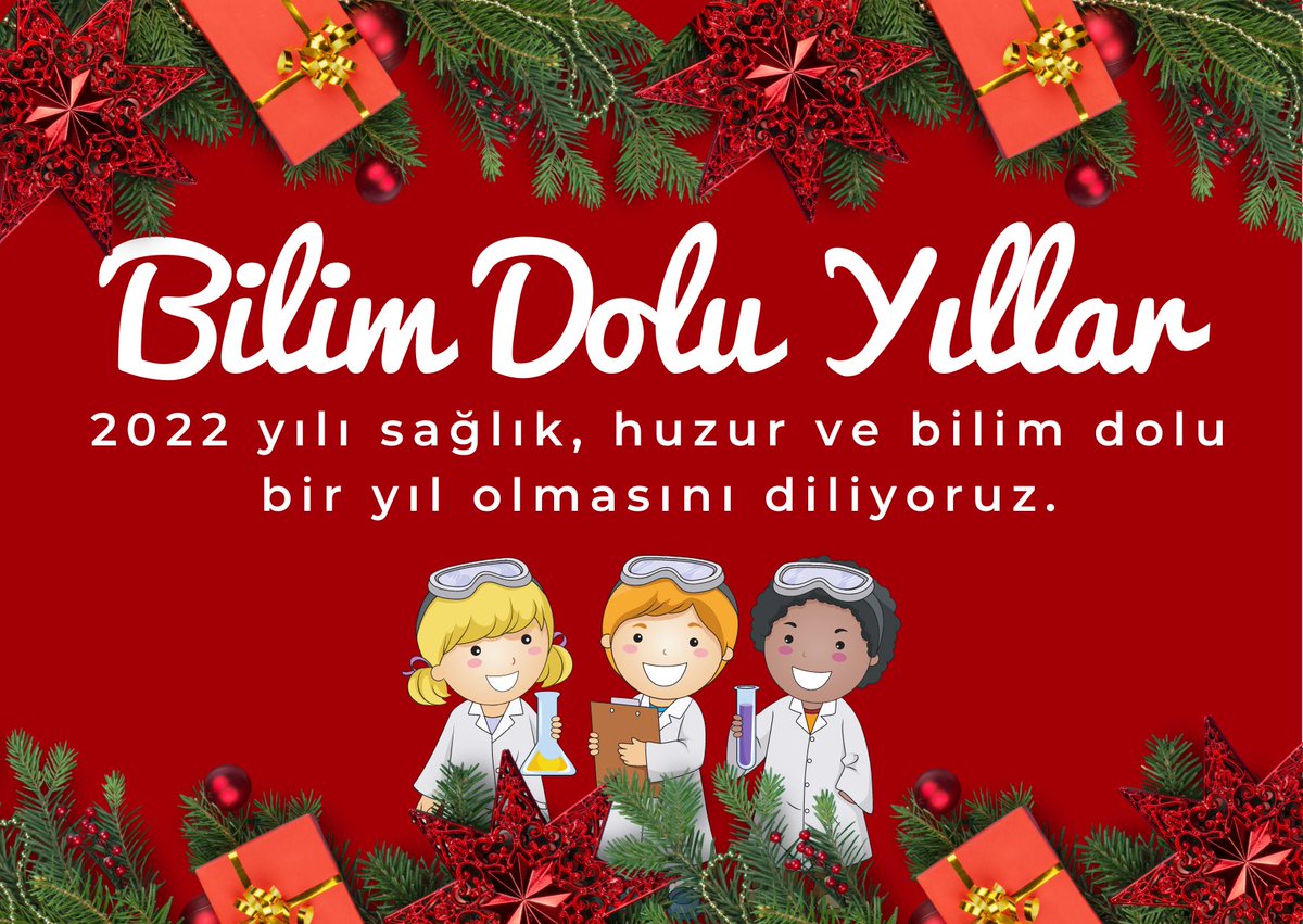 StemGaziantep's tweet photo. Yeni yılın sağlık, huzur, sevinç,başarı be bilim dolu bir yıl getirmesini dileriz. Mutlu Yıllar🎄 https://t.co/LyKOxKQAd5