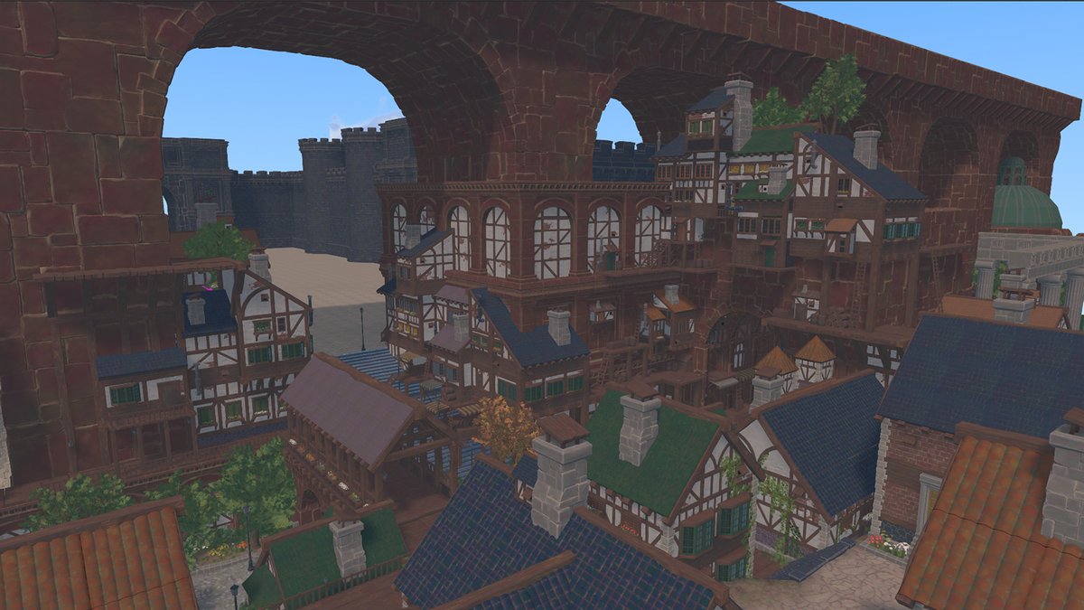 harddeluxe's tweet photo. Quibli: Anime Shaders and Tools、ポスプロかけずシェーダー変えて調整しただけでもアニメっぽくなってすごい。いろんな背景アセットに使いたくなる👓

1、3枚目：QuibliのStylized Lit
2、4枚目：アセットデフォのURP Lit
#Quibli #Unity https://t.co/E8rp04XHpj