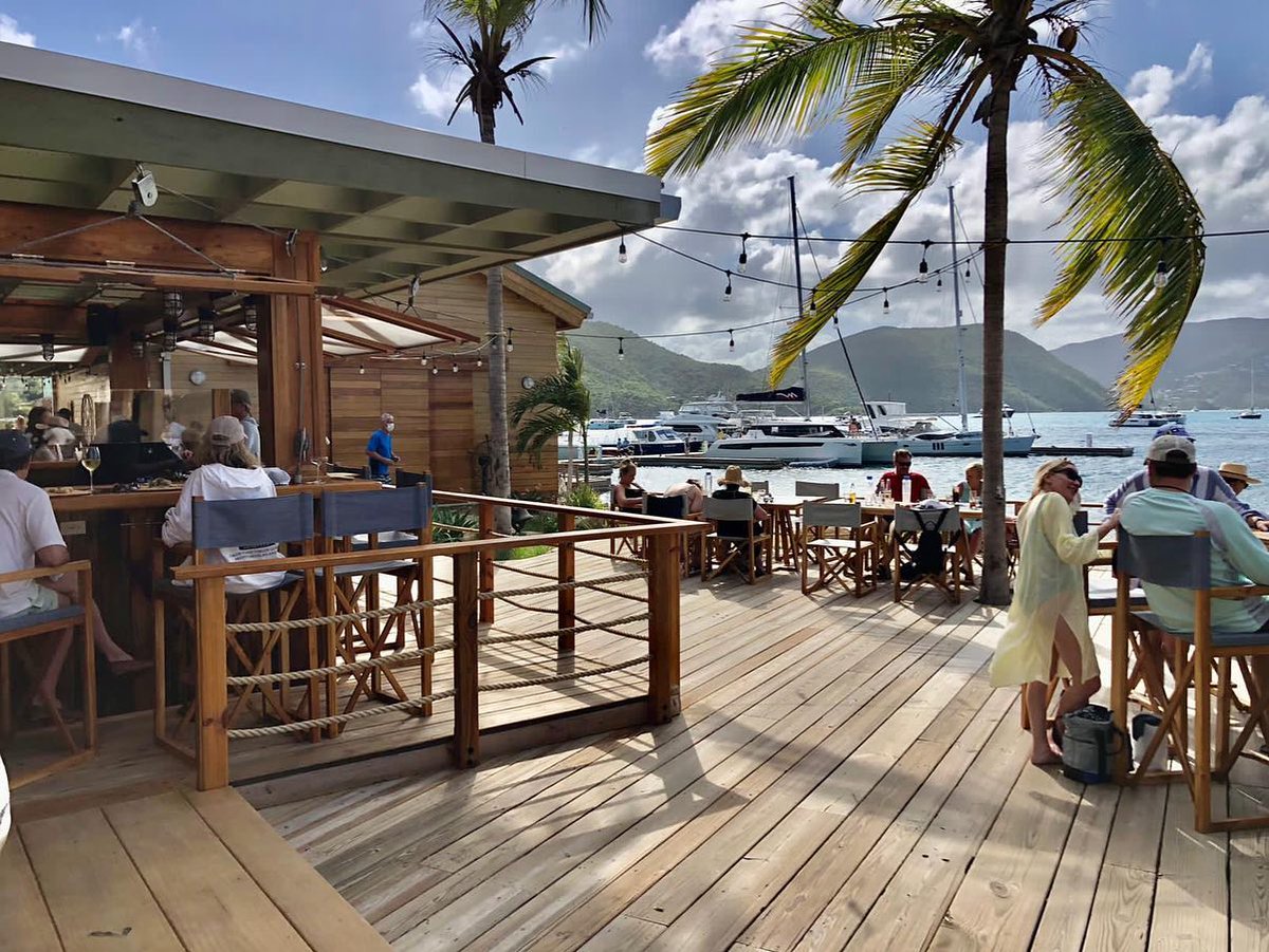 RegencyFleet's tweet photo. Clients on SV CALLISTA enjoying the return of the @BITTERENDYC to the North Sound BVI.

#BVI #yachtclub #BEYC #crewedcharters #Paradise #holiday #beaches #catamaran #lagoon620 #Foodies #LuxuryTravel #travel #sailingyachts https://t.co/nXJodOTdVk