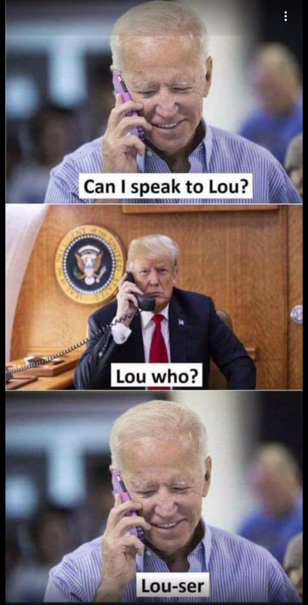 AudraIts's tweet photo. I’m so glad President Biden beat the socks off of Lou t https://t.co/ruGKD6j0tr