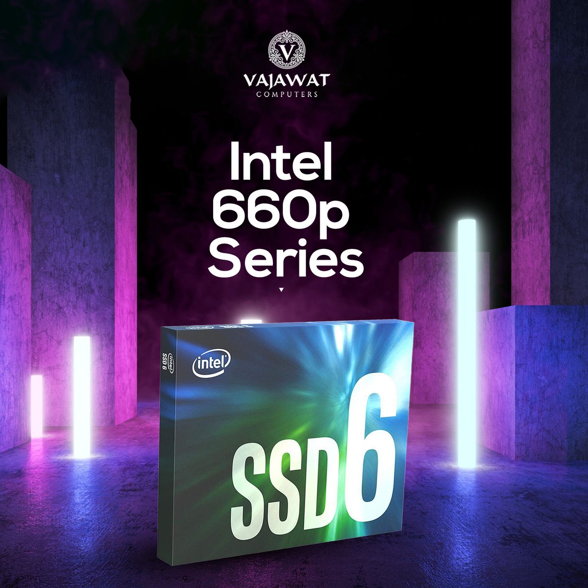 Vajawatcomputer's tweet photo. With advanced technology and reliability, Intel 660p series is available now in stock.

Experiece the best performance and hit the mainstream with Intel SSD 6 660p Series.

#vajawatcomputers #intel #intel660p #intelssd #technology #processor #gaming https://t.co/QguaLBfh4R