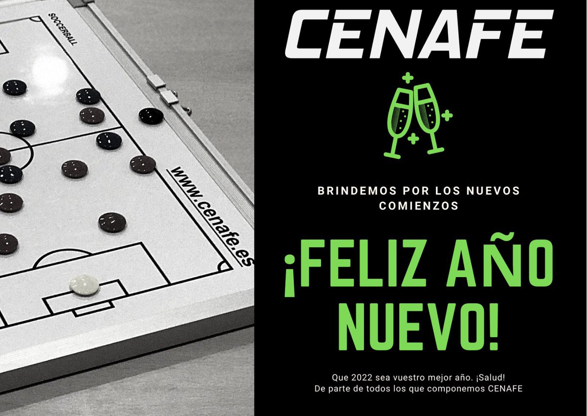 CenafeBarcelona's tweet photo. De parte de todos los que formamos parte de @CenafeEscuelas os deseamos una feliz salida del año 2021 y una muy buena entrada al 2022😊🍾 https://t.co/qtb4Loa6yD