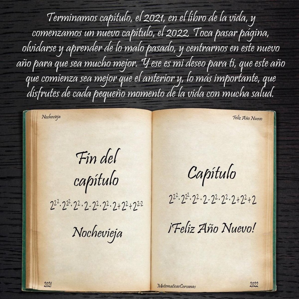 FGarciadeLeon's tweet photo. ¡Feliz 2022! https://t.co/Qx55CcPDII