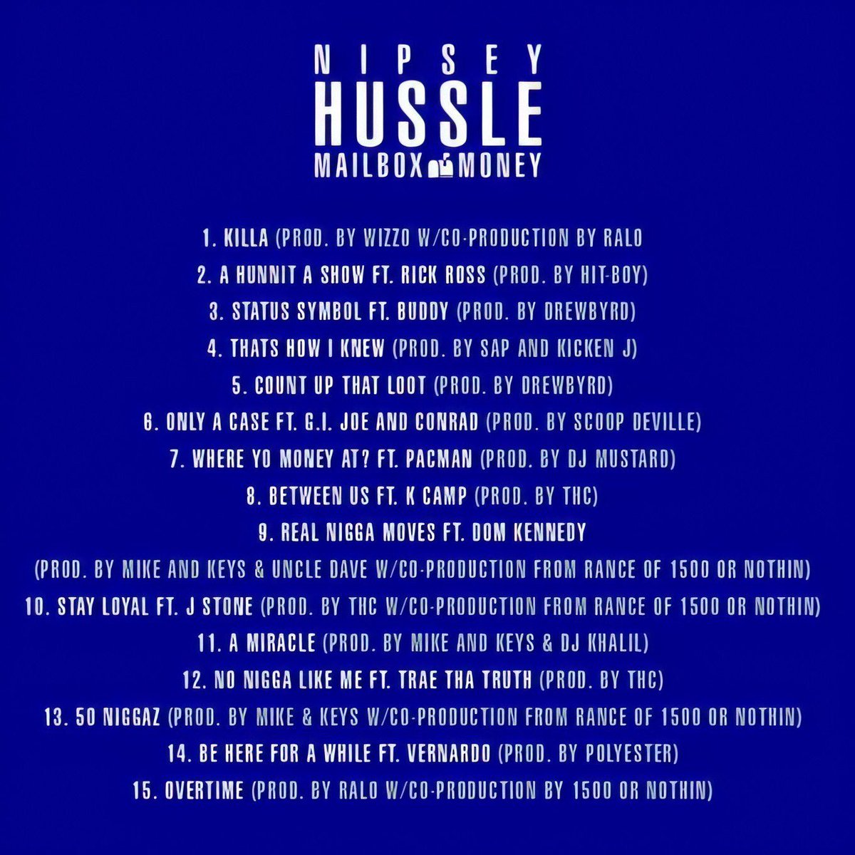 HussleForever's tweet photo. 7 years today since Nip released “Mailbox Money” 🏁

- Sold 60 physical copies = $60,000
- Made $175,000 within the first month
- Sold $15,000 digital copies
- $50,000 from iTunes/Spotify
- 250k free downloads = https://t.co/6yUKXhQP88
#LLNH #Proud2Pay https://t.co/3hHqj20XJs